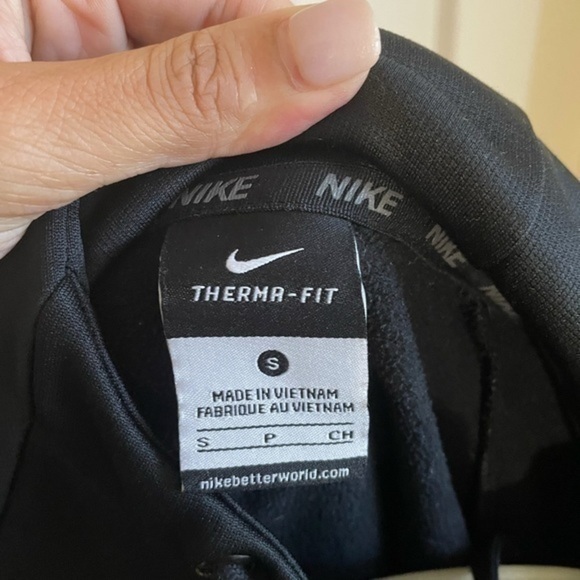 NIKE black Hoodie Sweatshirt Small Therma Fit - Picture 7 of 7